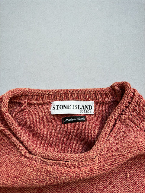 STONE ISLAND COTTON CHENELLE KNIT