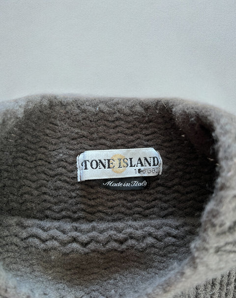 AW2000 VINTAGE STONE ISLAND HEAVY WOOL KNIT SWEATER